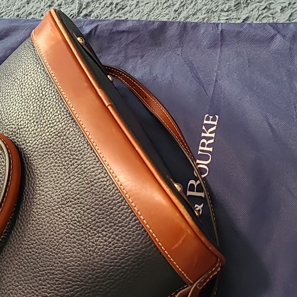 Navy Dooney & Bourke Dome Satchel - Picture 9 of 13
